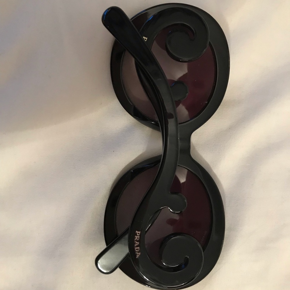 Prada 55mm baroque round sunglasses